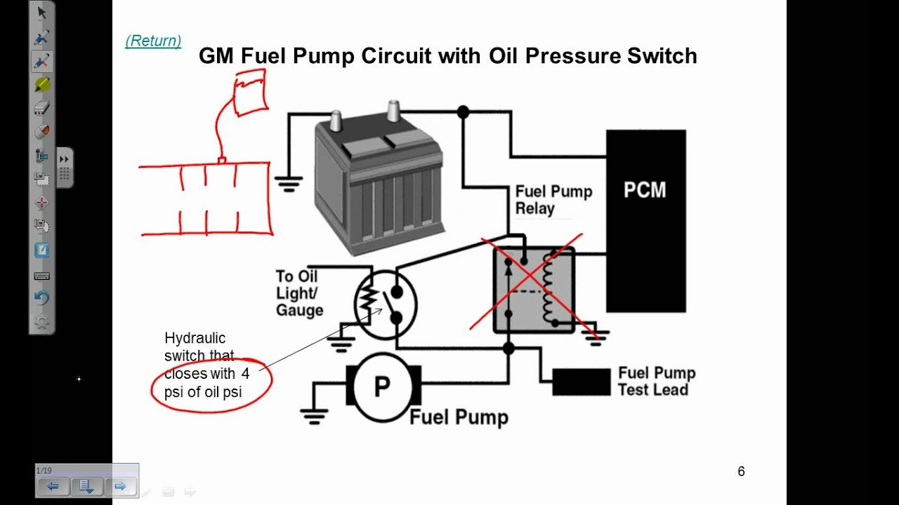 Fuel Pump Electrical Circuits Description and Operation