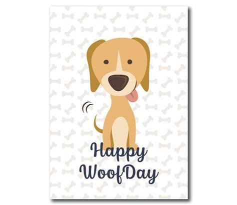 Written below are awesome reasons why it is better to use printable dog birthday card templates instead. instant download printable happy birthday card dog card happy woofday