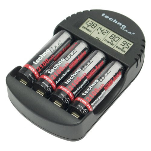  Technoline BC 250 Chargeur pour piles Noir (Import Allemagne)
