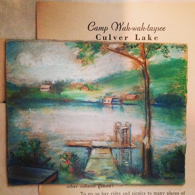 Tiny pastel by Doris Watkins. #campwahwahtaysee #culverlake