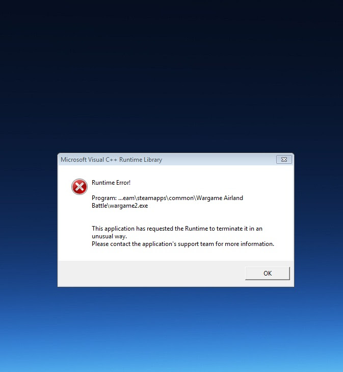 Microsoft Visual C Runtime Error Solved Eugen Systems Forums