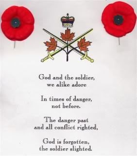 Remember our soldiers...British Legion