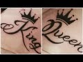 King And Queen Tattoo Designs
