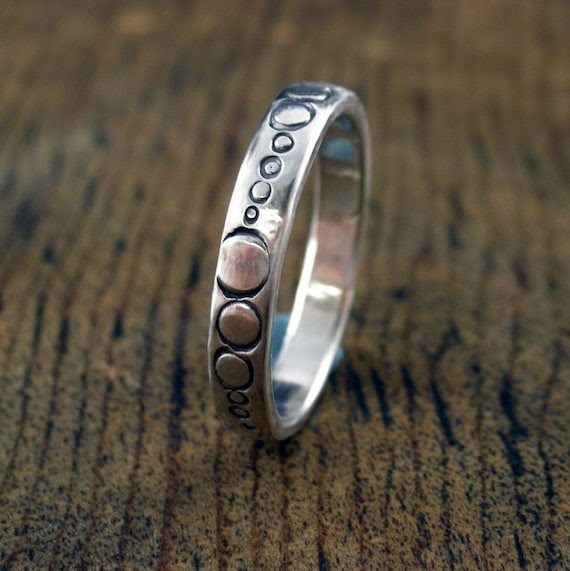 multiple O    ring sterling silver
