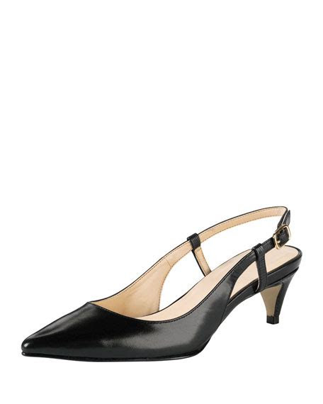 cole haan juliana  heel slingback pump black