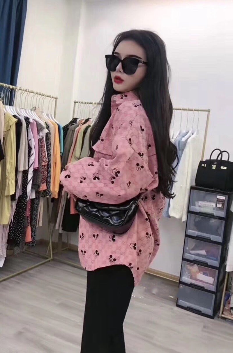 Ggディズニー ブランド コラボggピンク ジャケット ミッキー パロディ オシャレ コピー レディース