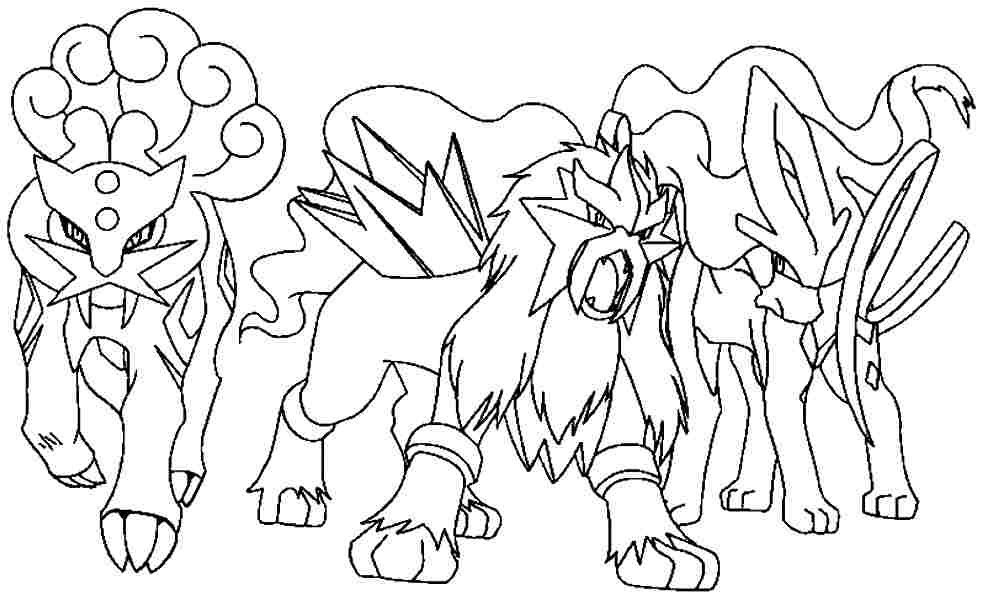 Legendary Pokemon Coloring Pages Free at GetDrawings ...