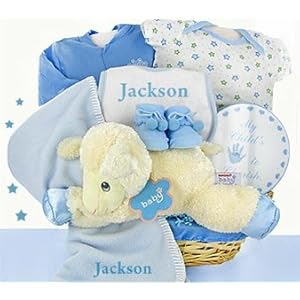 Lamby Nap Time Boy Gift Basket