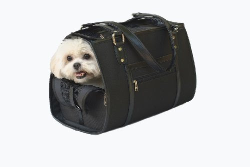Petote Payton Dog Carrier Bag, Black