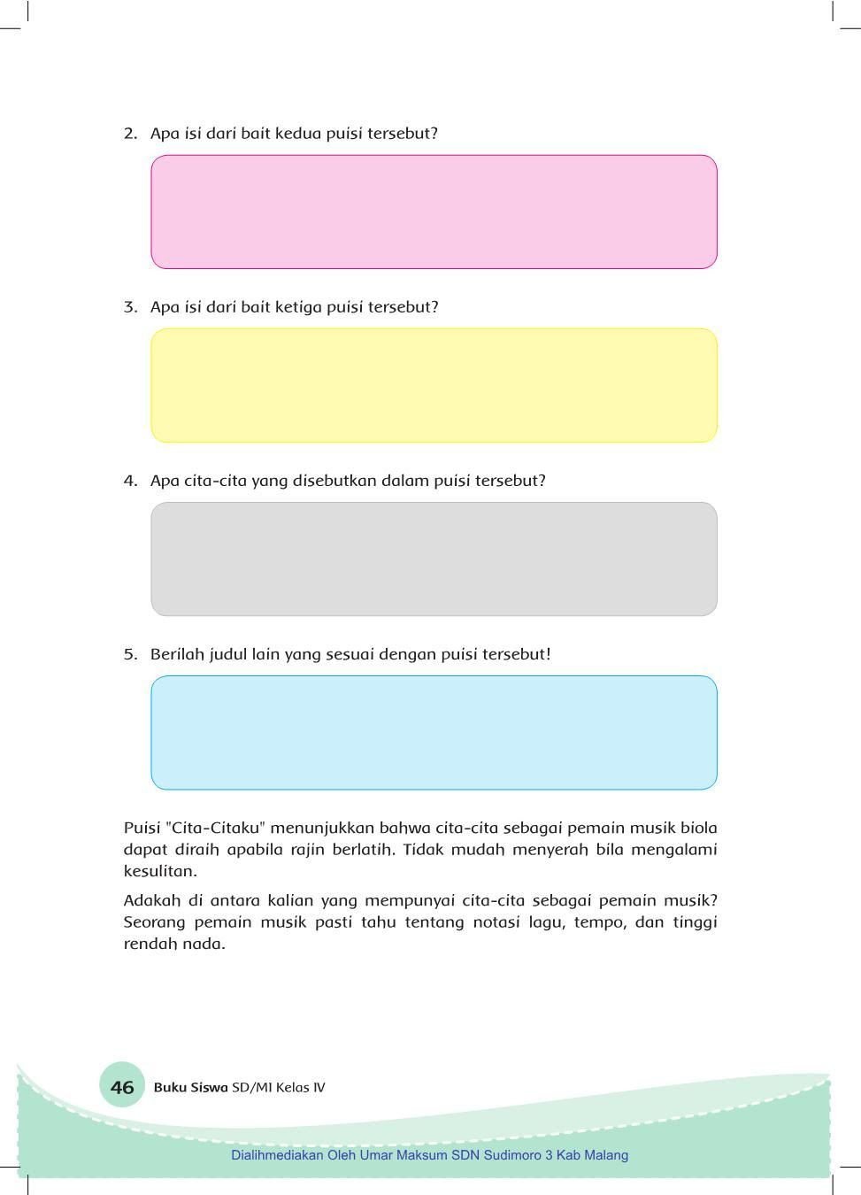 Kelas IV Tema 6 BS Pages 51 100 Text Version FlipHTML5