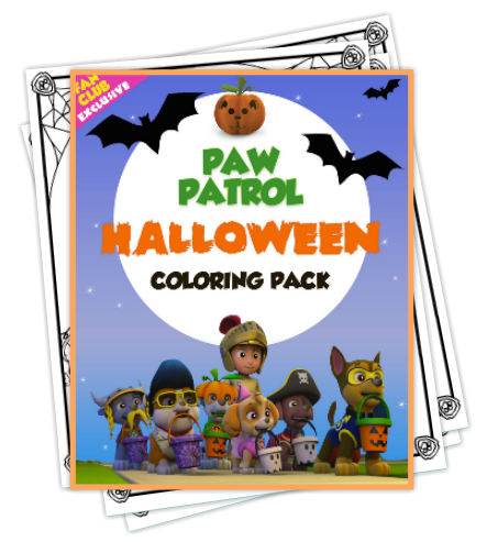 Free Paw Patrol Halloween Pack Of Printable Coloring Pages Woof
