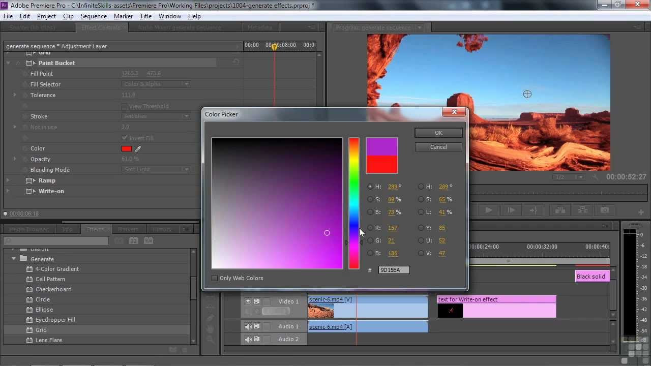 Adobe Premiere Pro CS6 Tutorial | Generate Effects ...