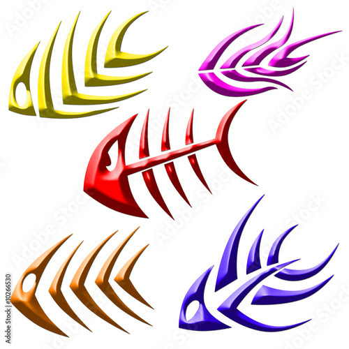 fish skeleton tattoo. fish skeleton illustration