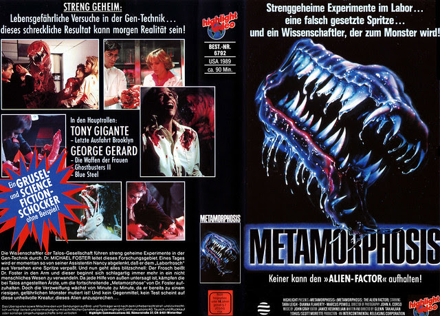 Metamorphosis (VHS Box Art)