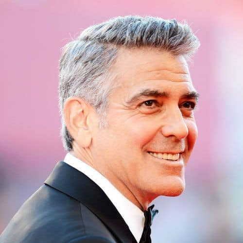 george clooney haircut
