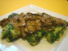 spinach crepes with creamy mushrooms
