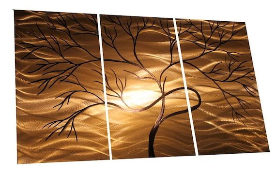 Metal Wall Art Abstract Decor Contemporary Modern Sculpture Hanging