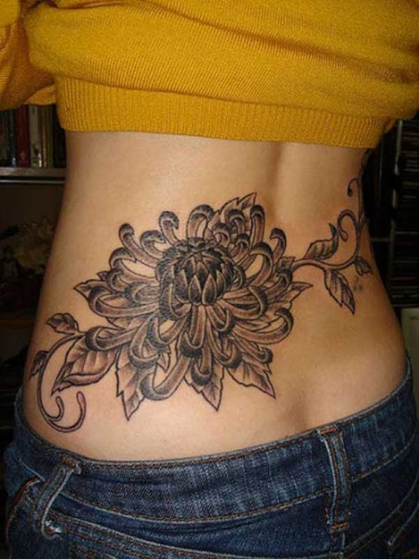 ladies lower back tattoo ideas