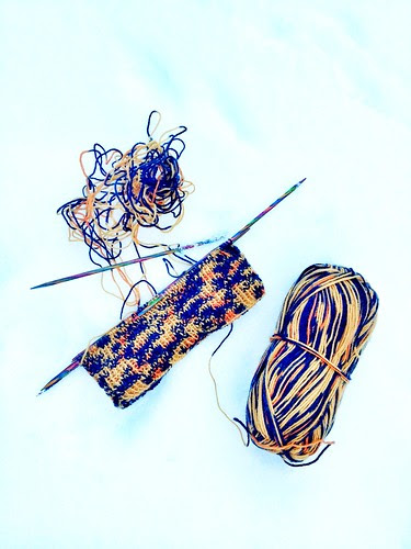 tiger pattern yarn