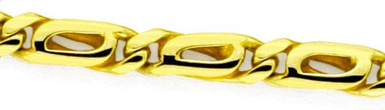 Originalfoto MASSIVE GOLDKETTE PFAUENAUGE TIGERAUGE GELB-GOLD