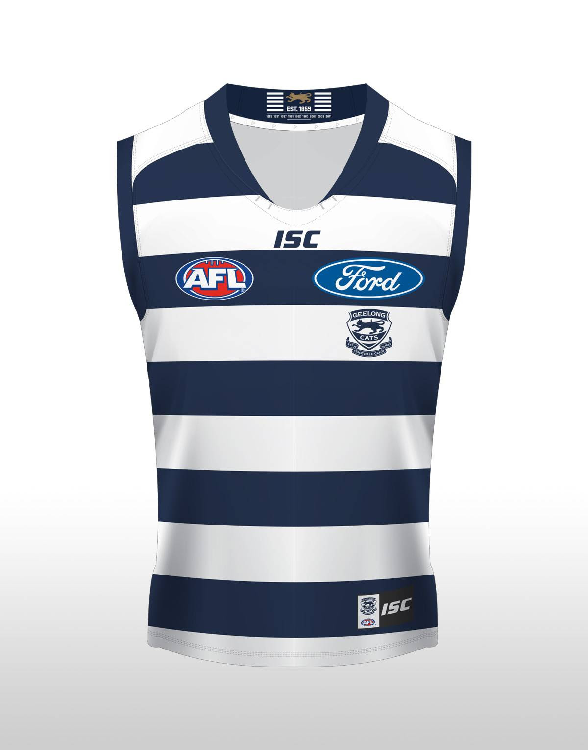Geelong Cats AFL Men's Home Jersey 2015 ISC