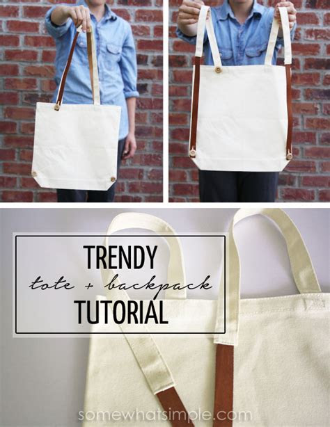 interchanging tote backpack crafts sewing projects