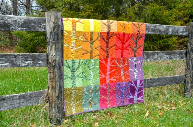 "Blowin' In the Wind" quilt by Sewfrench w/Oakshott fabrics
