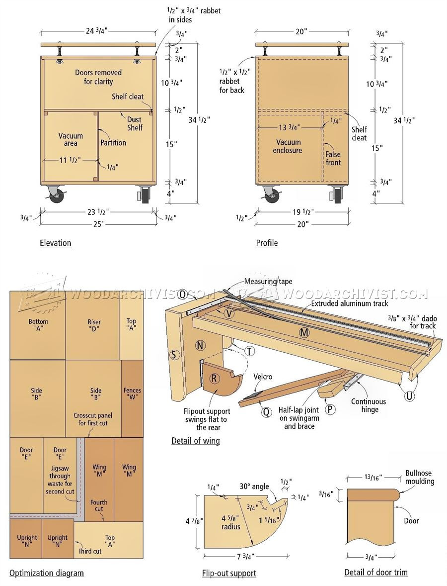 3200 Ultimate Miter Saw Stand Plans - Miter Saw