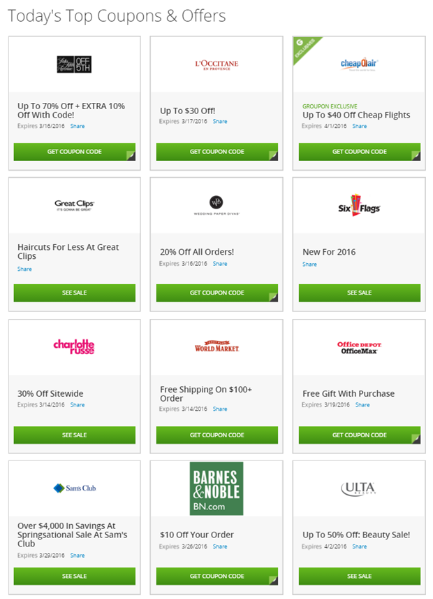 Get More Savings With Groupon Coupolns