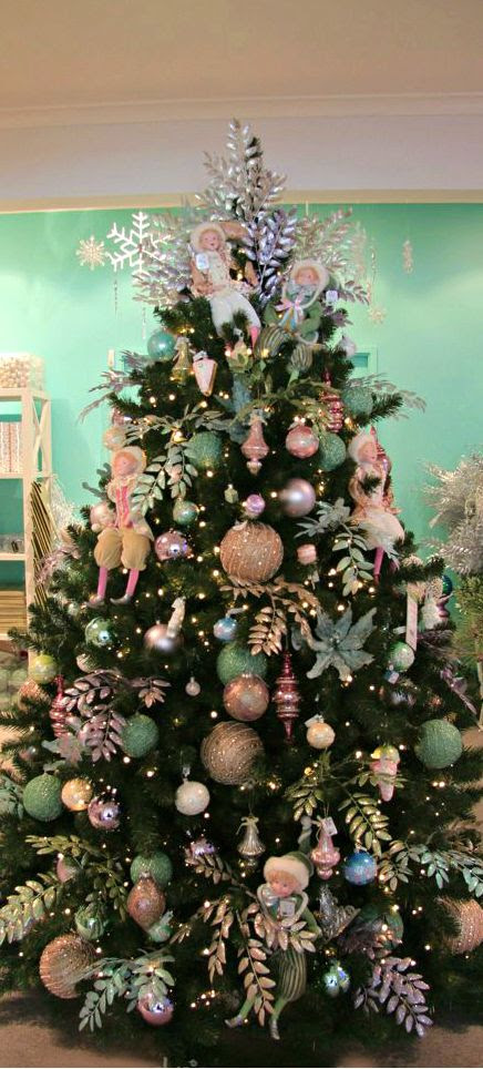 Christmas Tree teal | Christmas Tree Decorating Ideas | Pinterest