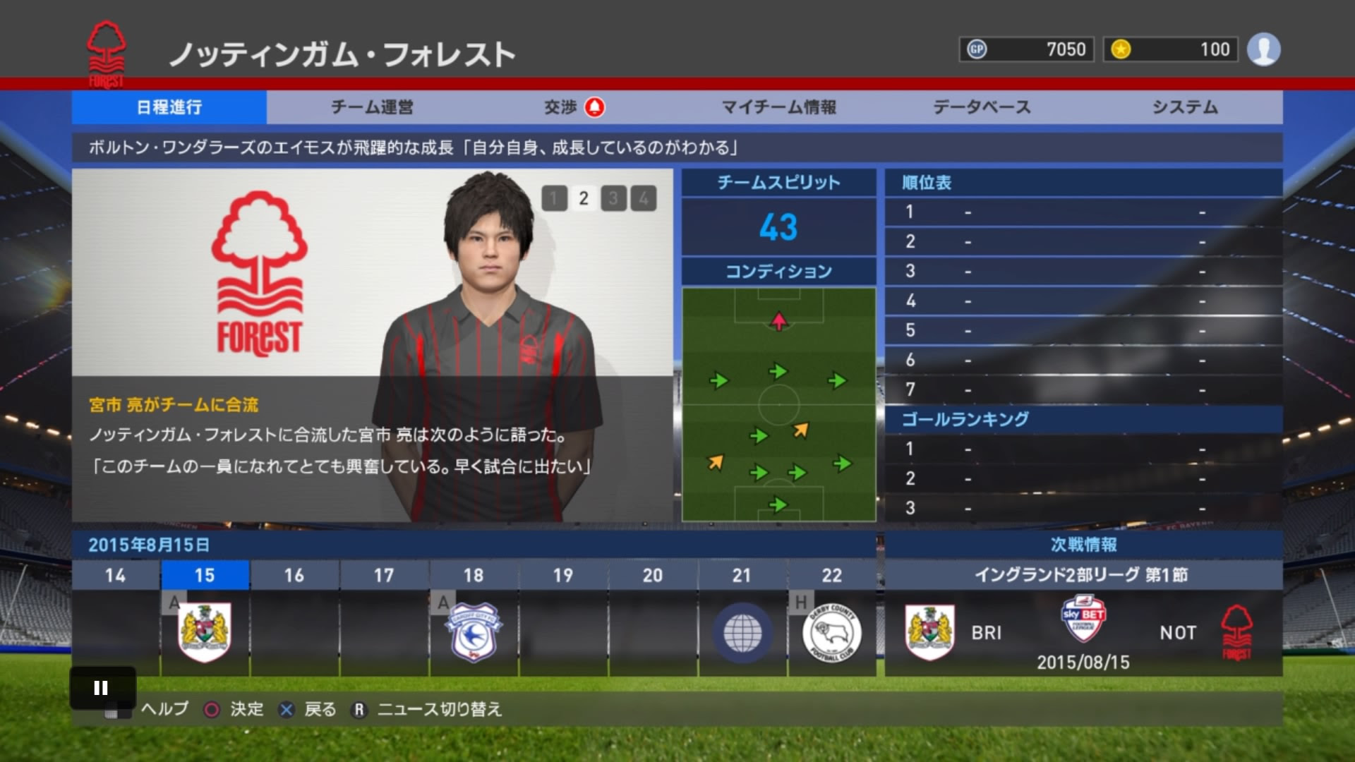 ウイイレ16 マスターリーグ 極