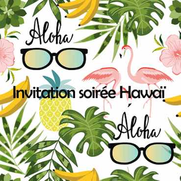 Anniversaire Hawai Femmes Debordees