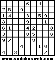 El sudoku del día por SudokusWeb.com