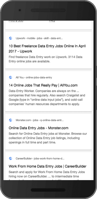 glob icon serp test