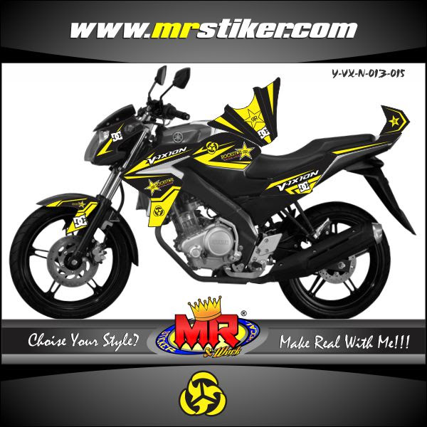 Vixion NEW rockstar stiker motor striping motor suka Vixion NEW rockstar stiker motor striping motor suka