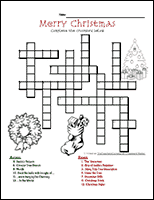 Note:  the same All free these of use word/clue algebra lists worksheets christmas christmas  crosswords