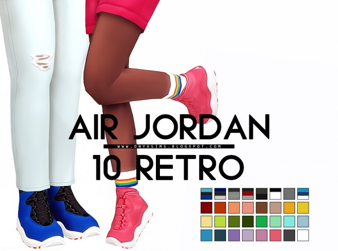 Air Jordan 10 Retro at Onyx Sims » Sims 4 Updates