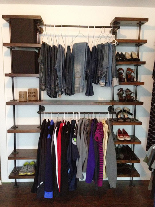 Now This Is A Plumbing Pipe Closet Organizer Domestiphobia