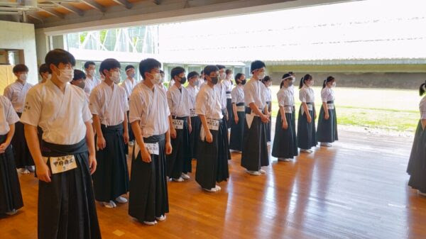 弓道部 インターハイ予選 山梨県立北杜高等学校