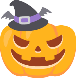 ハロウィンの妖怪ジャック オ ランタン 魔女の帽子付き の無料ベクターイラスト素材 Picaboo ピカブー 無料ベクターイラスト素材