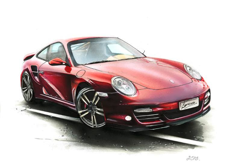 Porsche 911 Drawing At Getdrawings Free Download