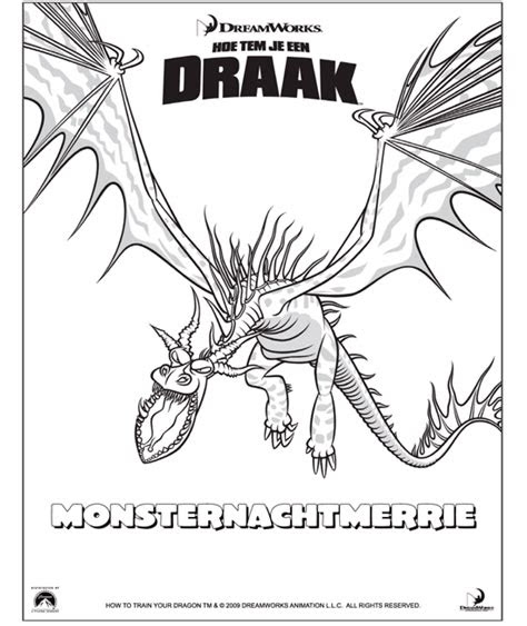 draken kleurplaat