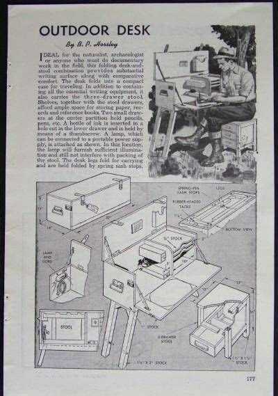 fielddesk plans campaign furniture field desk