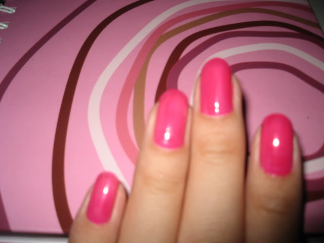 pink nail polish