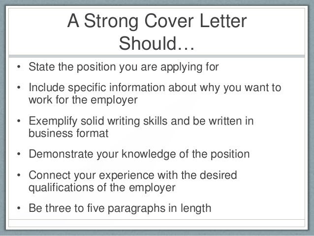 What does the cover letter of a resume consist of ...
