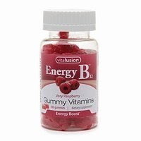 Vitafusion Energy B12 Gummy Vitamins for Energy Boosting, Very Raspberry - 100 Gummies