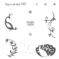 Beautiful Peacock Photopolymer Stamp Set