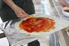 Homemade pizza