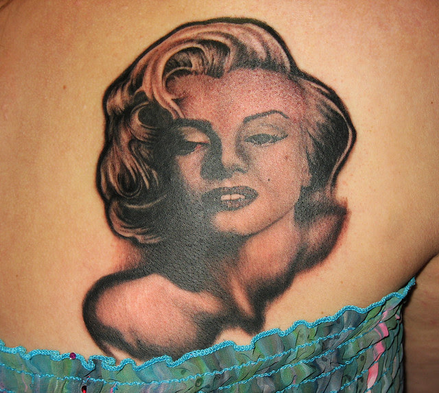 Marilyn Monroe tattoo Jared Preslar Lucky Bamboo tattoo