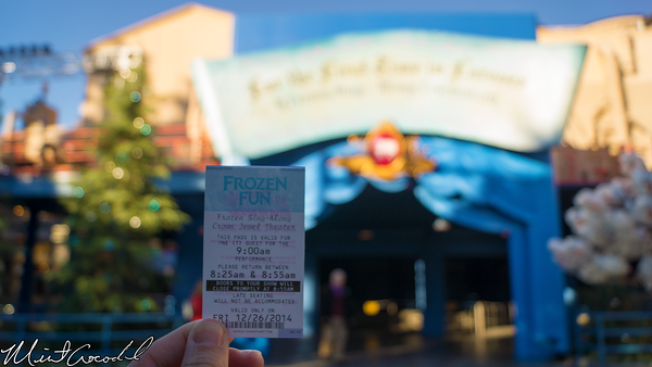 Disneyland Resort, Disney California Adventure, Frozen Fun, Frozen, Hollywood Land, Animation, Building, Muppet Vision 3D, For The First Time In Forever, Sing, Along, Celebration, Crown, Jewel, Theatre, FastPass, Fast, Pass